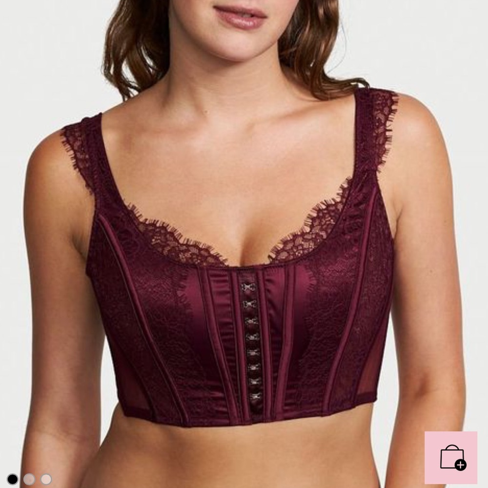 NEW Victoria’s Secret Dream Angels Lace Unlined Non Wired Corset Bra Top